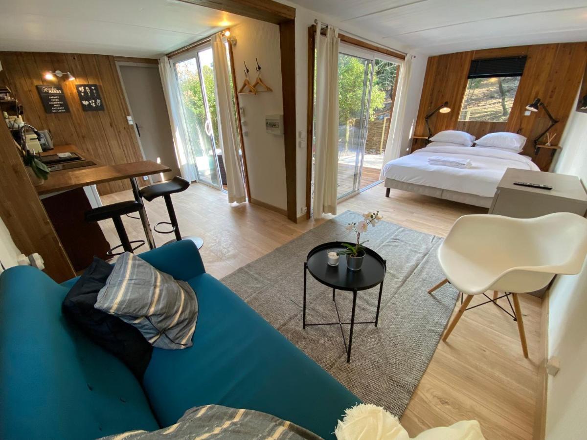 Superbe Cabane Jacuzzi Jardin Clim Wifi Parking Meyreuil Ngoại thất bức ảnh